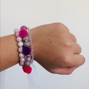 NEW THREE PINK BRACELETS